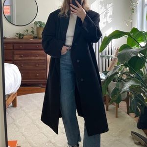London Fog Oversized Wool Overcoat XL